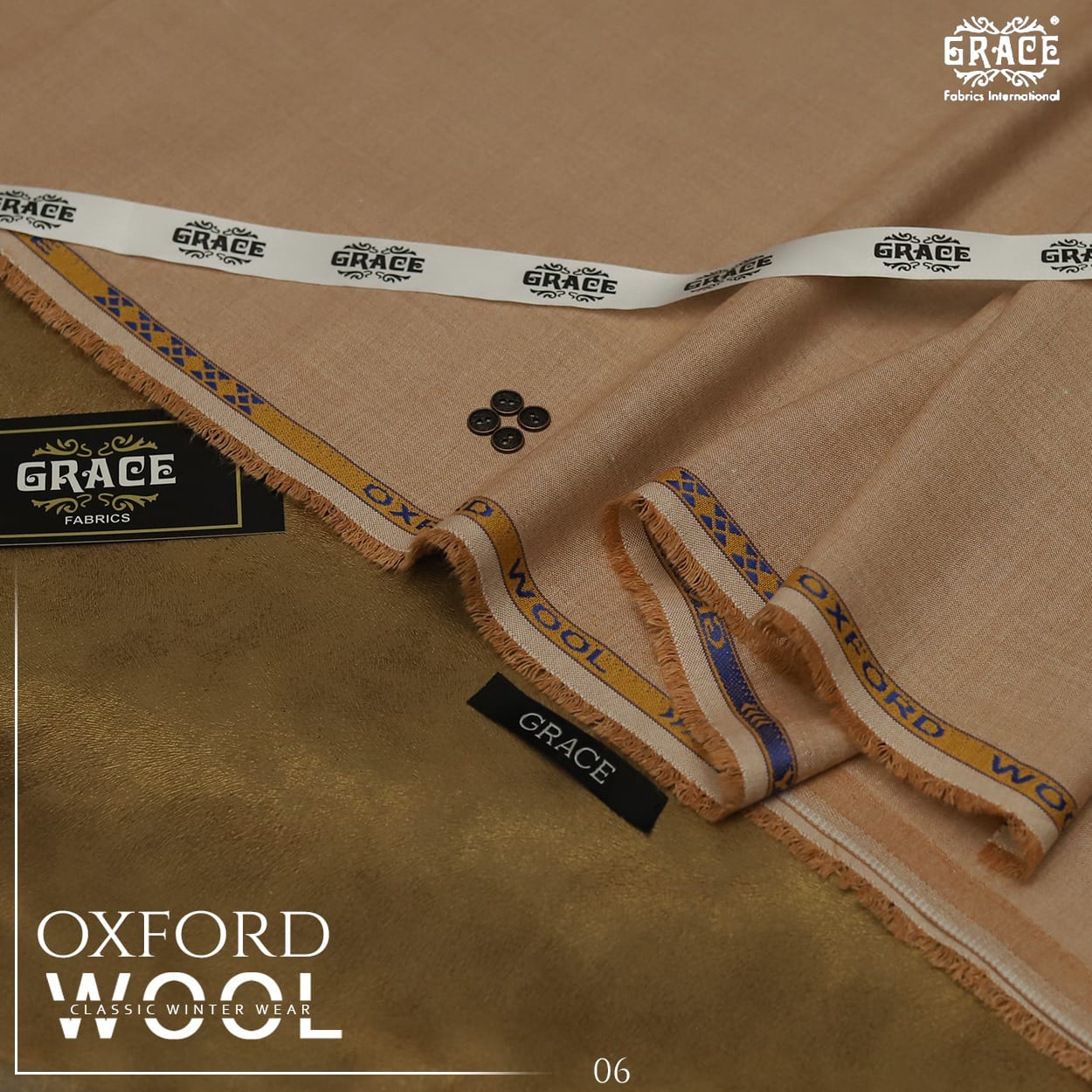 Grace premium unstitched fabric
