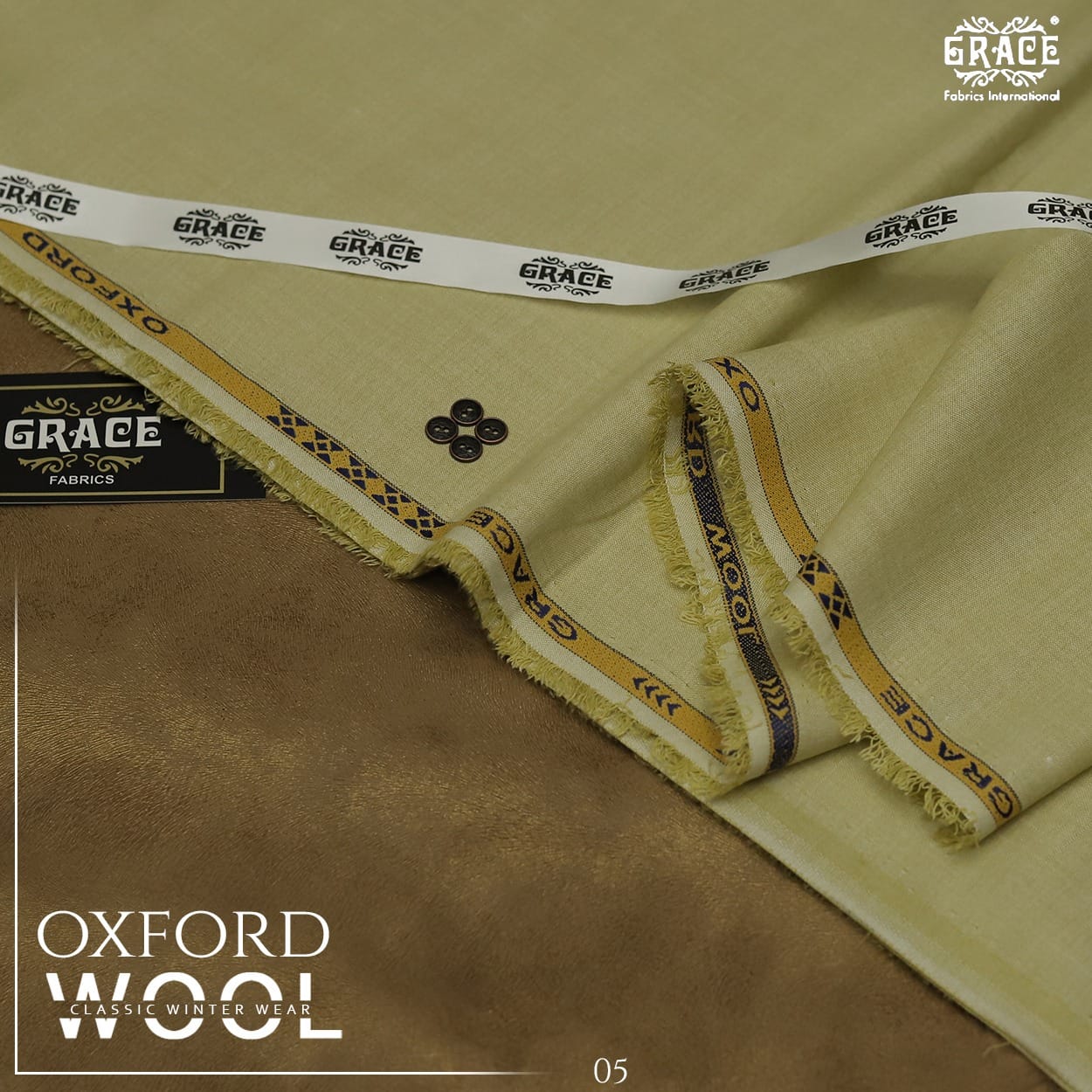 Grace premium unstitched fabric