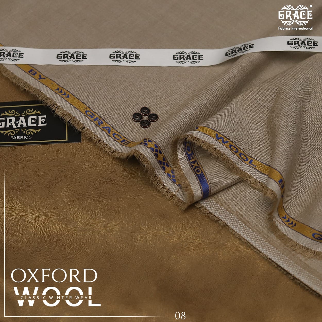 Grace premium unstitched fabric